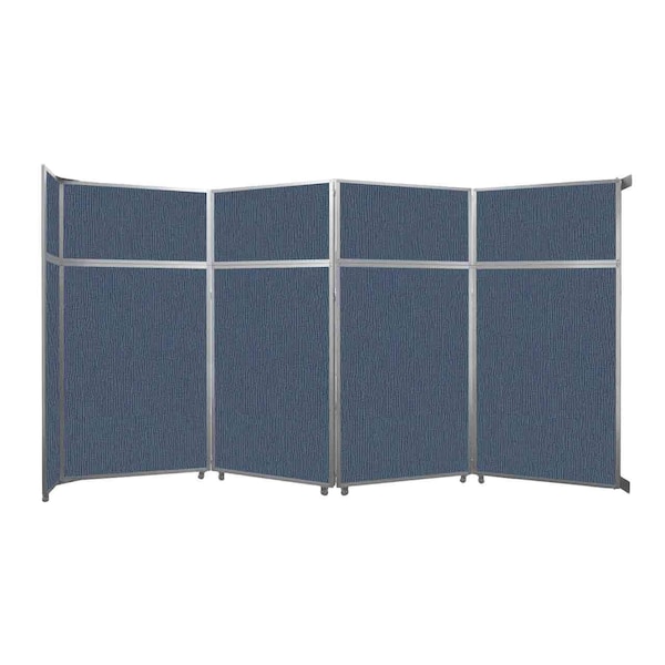 Operable Wall Folding Room Divider 15'7" x 8'5-1/4" Ocean Fabric
